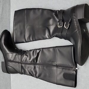 Arizona Denmark Black Boots Sz 7 Wide Calf